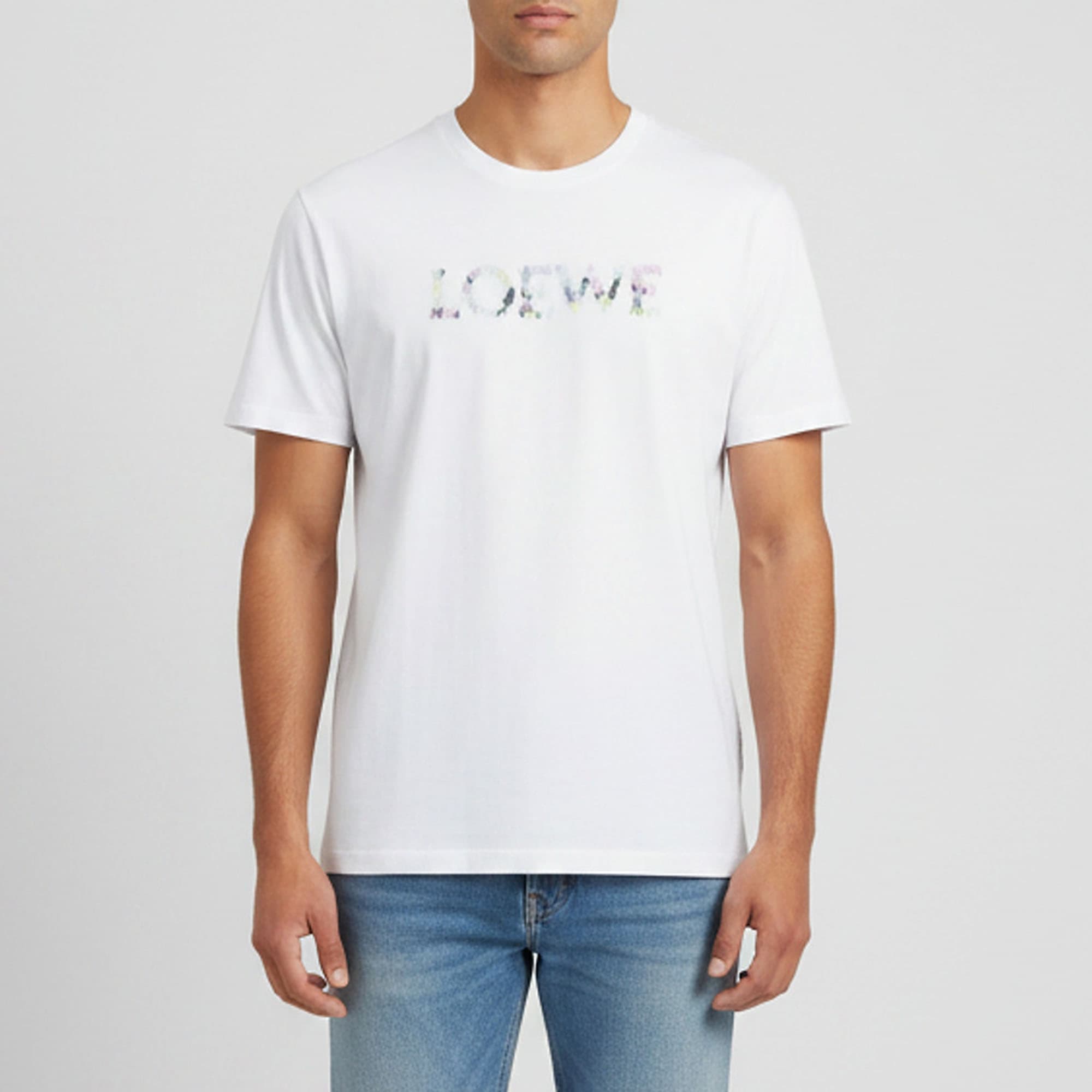 Loewe Black Anagram Embroidered Cotton Relaxed Fit T-Shirt M