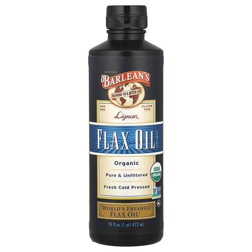 Barlean's  Organic Lignan Flax Oil  16 fl oz (473 ml)