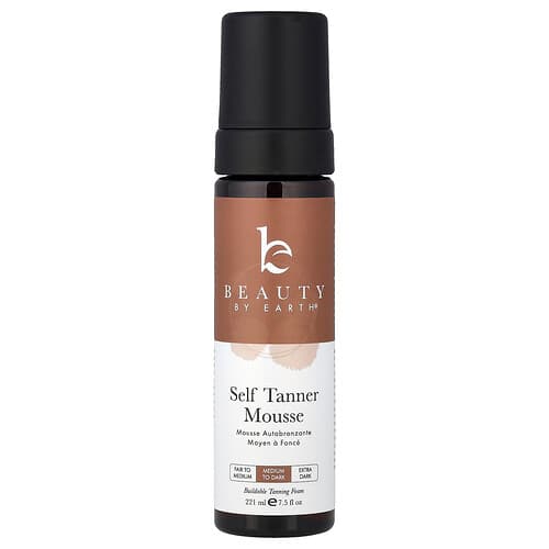 Beauty By Earth  Self Tanner Mousse  Medium to Dark  7.5 fl oz (222 ml)