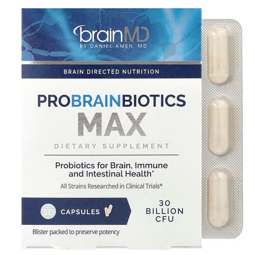 BrainMD  Probrainbiotics Max  30 Capsules
