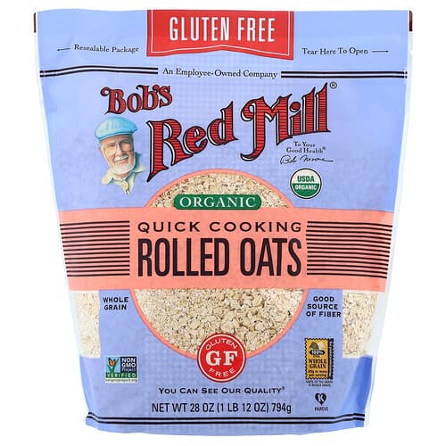 Bob's Red Mill  Organic Quick Cooking Rolled Oats  28 oz (794 g)