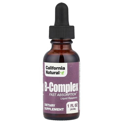 California Natural  B-Complex  Raspberry  1 oz (30 ml)