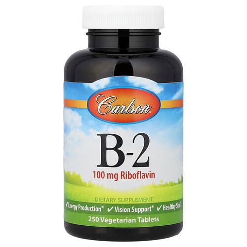 Carlson  Vitamin B-2  250 Vegetarian Tablets