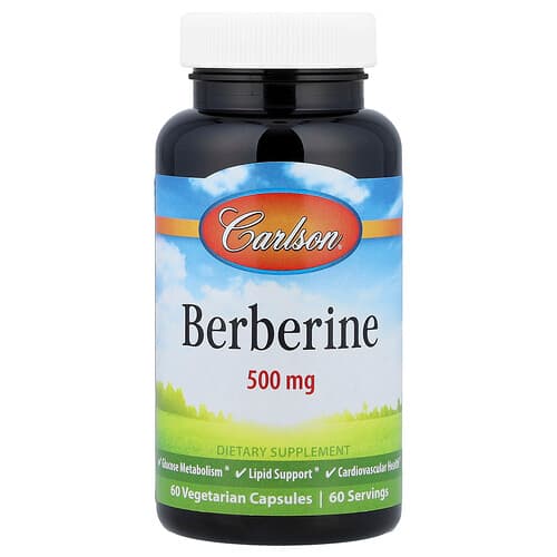 Carlson  Berberine  500 mg  60 Vegetarian Capsules