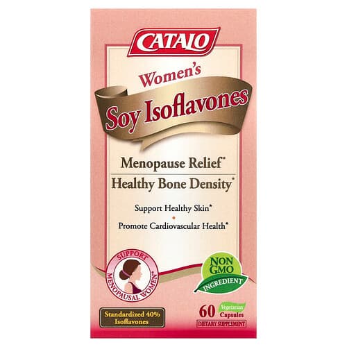 CATALO  Women's Soy Isoflavones  60 Vegetarian Capsules (125 mg Per Capsule)