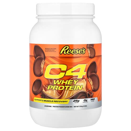 C4 / Cellucor  C4® Whey Protein  Reese's Peanut Butter & Chocolate  2.48 lb (1.13 kg)
