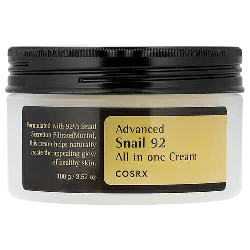 CosRx  Advanced Snail 92  All in One Cream  3.52 oz (100 g)