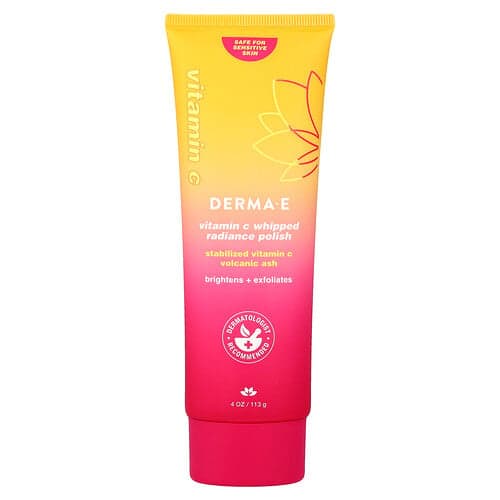 DERMA E  Vitamin C Whipped Radiance Polish  For All Skin Types  4 oz (113 g)