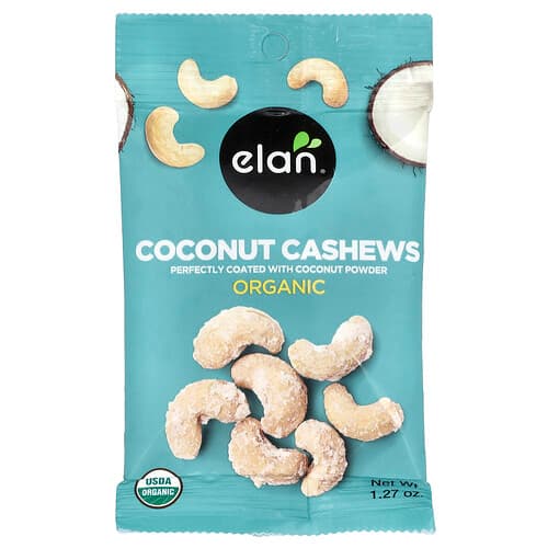 Elan  Organic Coconut Cashews  1.27 oz