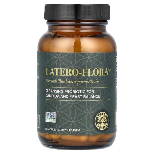 Global Healing  Latero-Flora  60 Capsules (35 mcg per Capsule)
