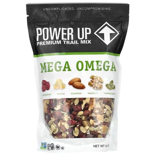 Power Up  Premium Trail Mix  Mega Omega   14 oz (397 g)