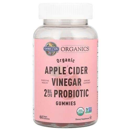 Garden of Life  Organics  Organic Apple Cider Vinegar Probiotic Gummies  60 Vegan Gummies