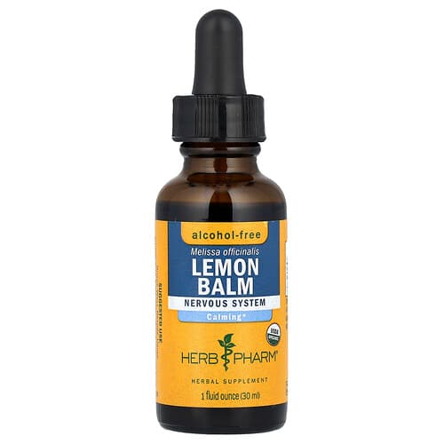 Herb Pharm  Lemon Balm  Alcohol-Free  1 fl oz (30 ml)