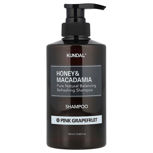 Kundal  Honey & Macadamia  Shampoo  Pink Grapefruit  16.9 fl oz (500 ml)