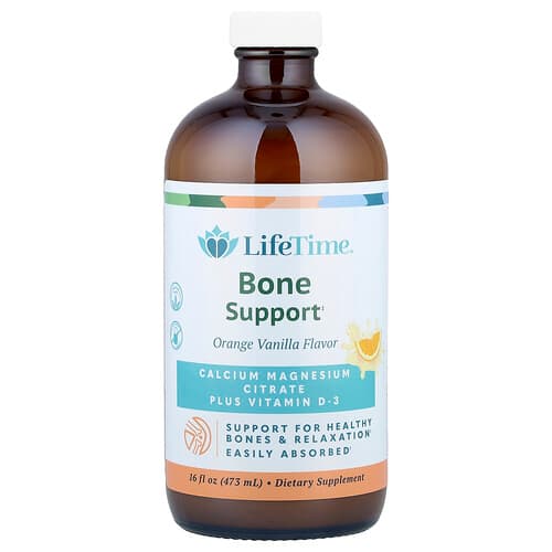 LifeTime Vitamins  Bone Support  Orange Vanilla  16 fl oz (473 ml)