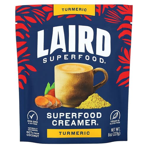Laird Superfood  Superfood Creamer  Turmeric  8 oz (227 g)