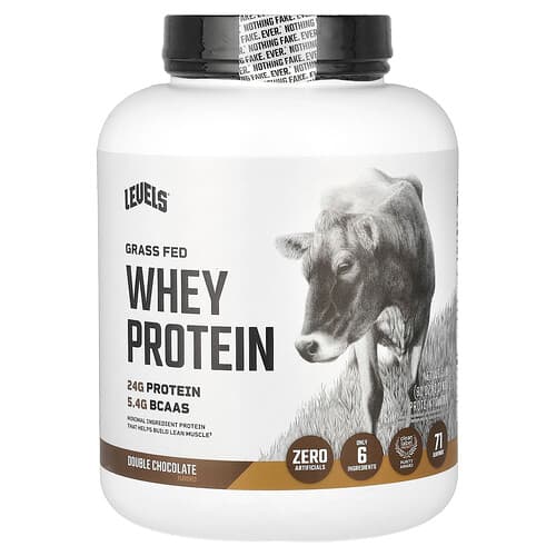 Levels  Grass Fed Whey Protein Powder  Double Chocolate  5 lb (2.27 kg)