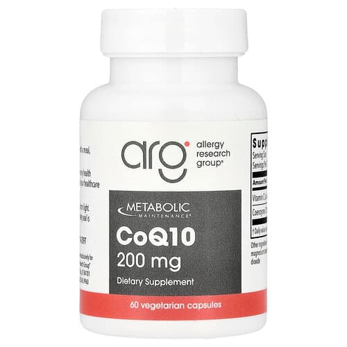 Metabolic Maintenance  CoQ10  200 mg  60 Vegetarian Capsules