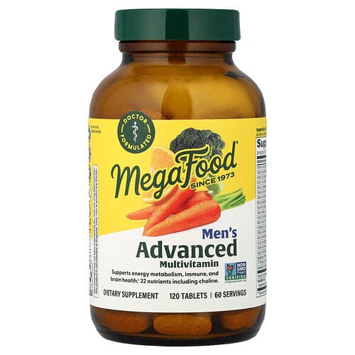 MegaFood  Men's Advanced Multivitamin  120 Tablets