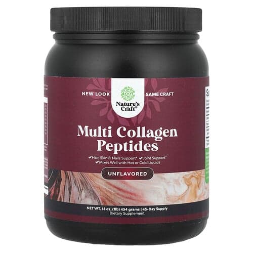 Nature's Craft  Multi Collagen Peptides  Unflavored  16 oz (454 g)