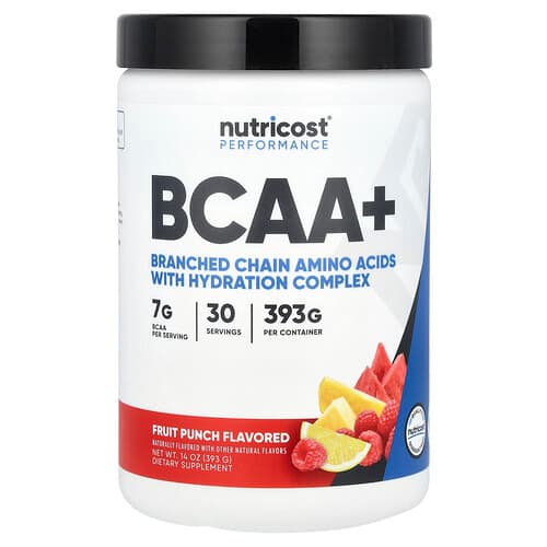Nutricost  Performance  BCAA+  Fruit Punch  14 oz (393 g)