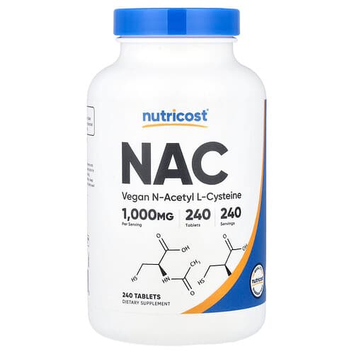 Nutricost  NAC  1 000 mg  240 Tablets