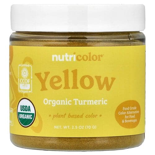 Nutricost  Nutricolor™ Yellow Organic Turmeric  2.5 oz (70 g)