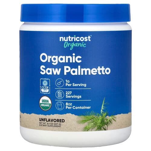 Nutricost  Organic Saw Palmetto  Unflavored  8.1 oz (227 g)