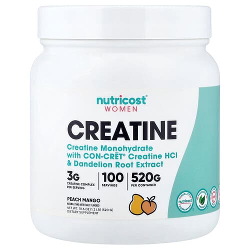 Nutricost  Women  Creatine  Peach Mango  1.2 lb (520 g)