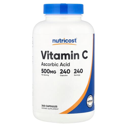 Nutricost  Vitamin C  500 mg  240 Capsules