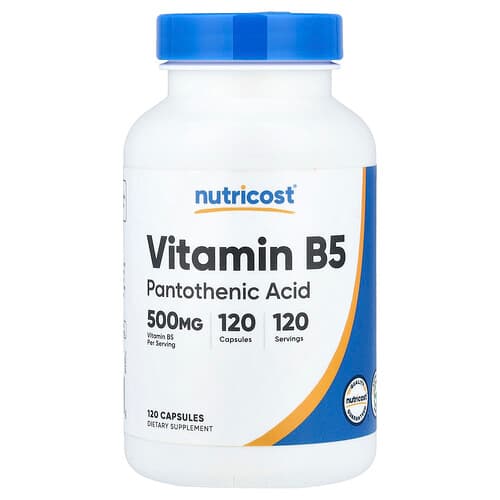 Nutricost  Vitamin B5  120 Capsules