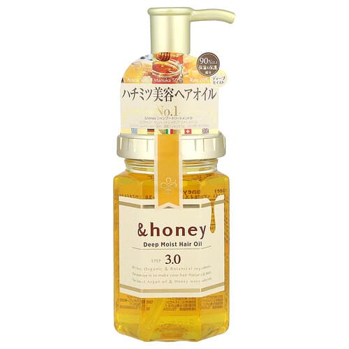 &honey  Deep Moist Hair Oil  Bulgarian Damask Rose Honey  3.4 oz (100 m)