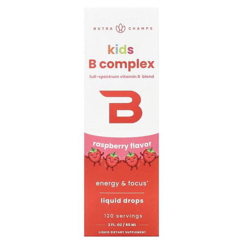 NutraChamps  Kids B Complex  Raspberry  2 fl oz (60 ml)