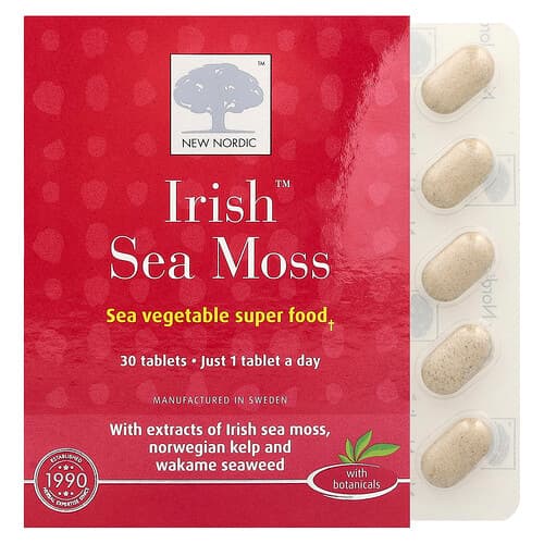 New Nordic  Irish Sea Moss  30 Tablets