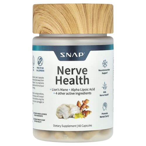 Snap Supplements  Nerve Health  60 Capsules