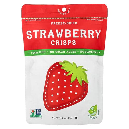 Nature's Turn  Freeze-Dried Strawberry Crisps  1.2 oz (34 g)