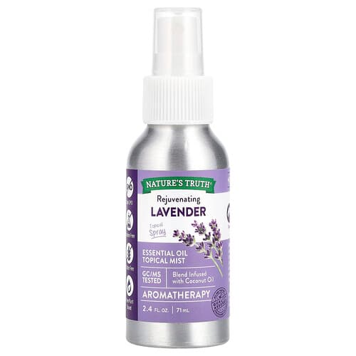 Nature's Truth  Essential Oil Topical Mist  Rejuvenating Lavender  2.4 fl oz (71 ml)