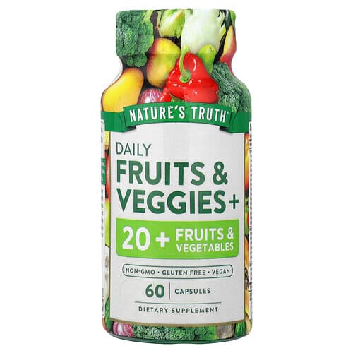 Nature's Truth  Daily Fruit & Veggies +  60 Capsules