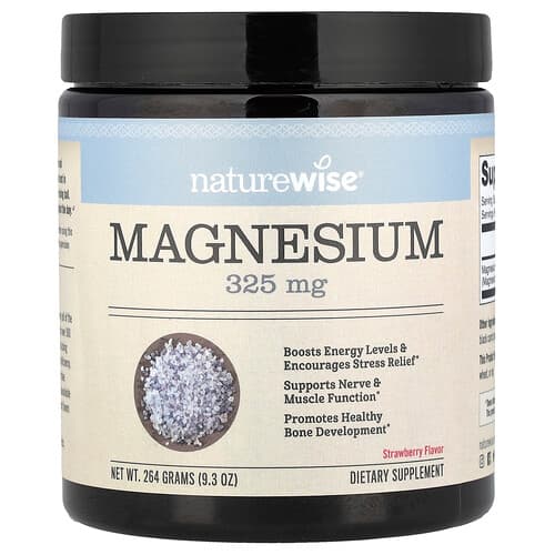 NatureWise  Magnesium  Strawberry  9.3 oz (264 g)