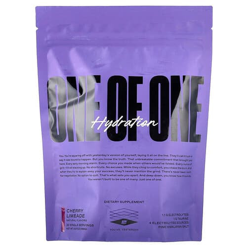 ONE OF ONE  Hydration  Cherry Limeade  30 Sachets  6.67 oz (189 g)