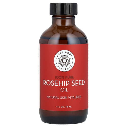 Pure Body Naturals  Rosehip Seed Oil  4 fl oz (118 ml)