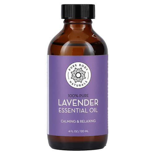 Pure Body Naturals  100% Pure Essential Oil  Lavender  4 fl oz (120 ml)