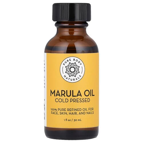 Pure Body Naturals  Marula Oil  Cold Pressed  1 fl oz (30 ml)
