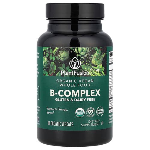 PlantFusion  Organic Vegan B-Complex  60 Organic VegCaps