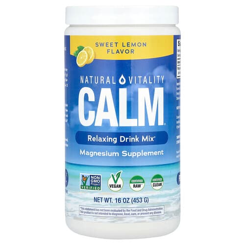 Natural Vitality  CALM®  Relaxing Drink Mix  Sweet Lemon  16 oz (453 g)