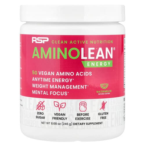 RSP Nutrition  AminoLean® Energy  Watermelon  8.68 oz (246 g)