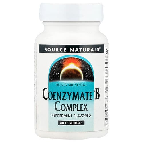 Source Naturals  Coenzymate™ B Complex  Peppermint  60 Lozenges