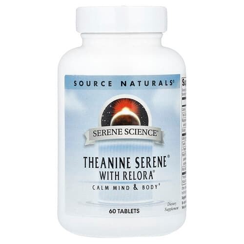 Source Naturals  Serene Science®  Theanine Serene® With Relora®  60 Tablets
