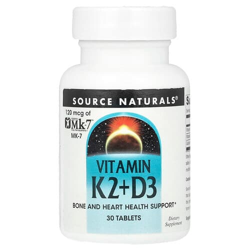 Source Naturals  Vitamin K2+D3   30 Tablets