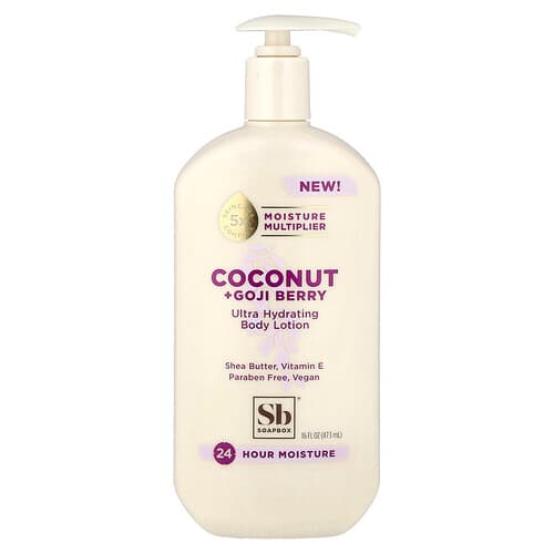 Soapbox  Ultra Hydrating Body Lotion  Coconut + Goji Berry  16 fl oz (473 ml)